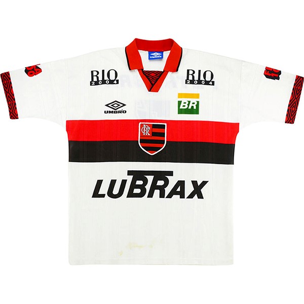 Tailandia Camiseta Flamengo 2nd Retro 1995 1996 Blanco